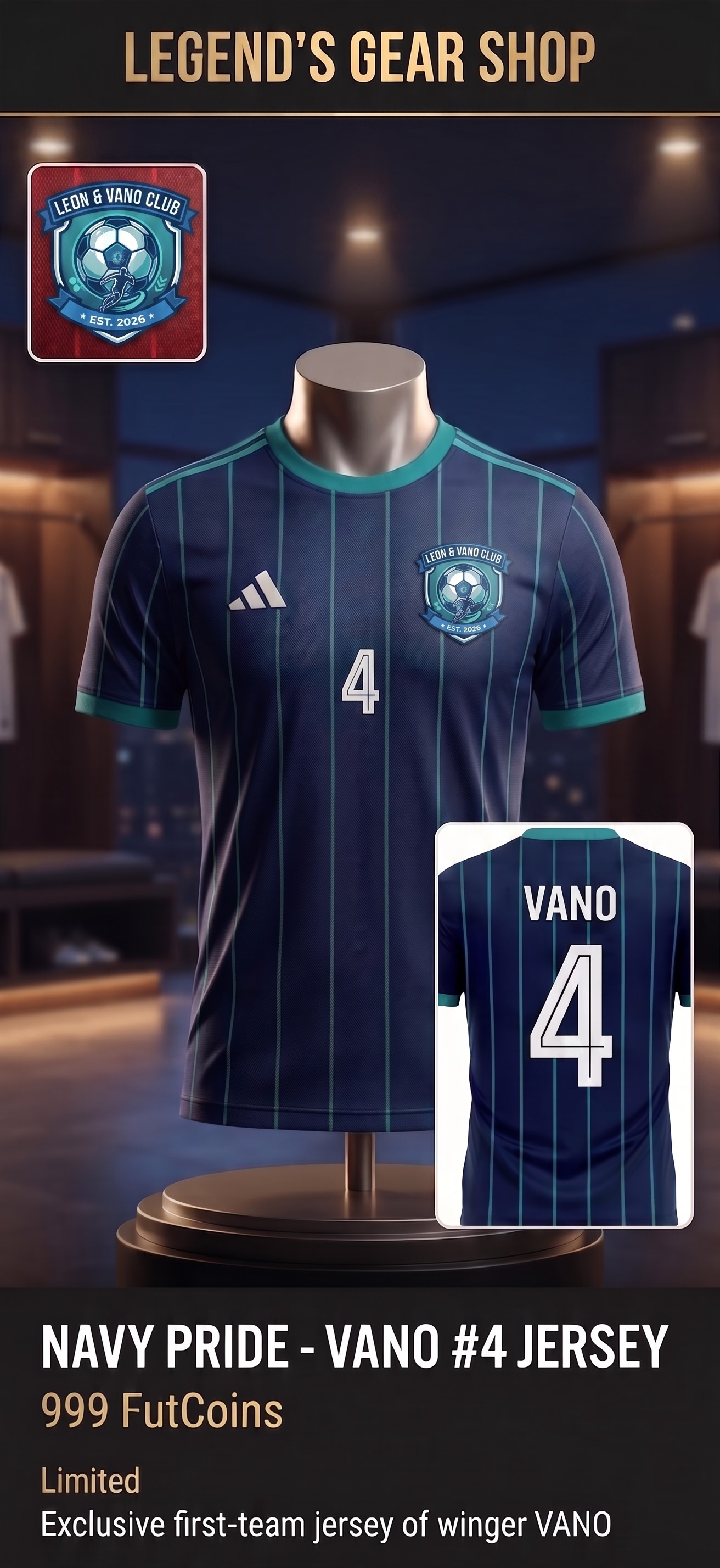 Jersey Team Biru Vano Etalase